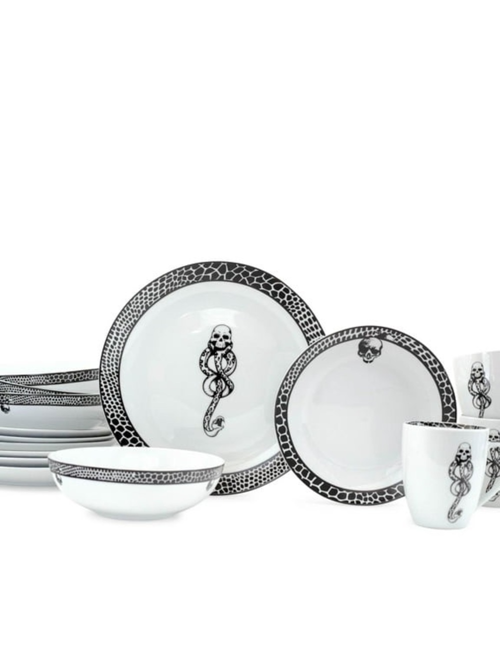 Hurry Potter Voldemort Death Eater Dinnerware Set.